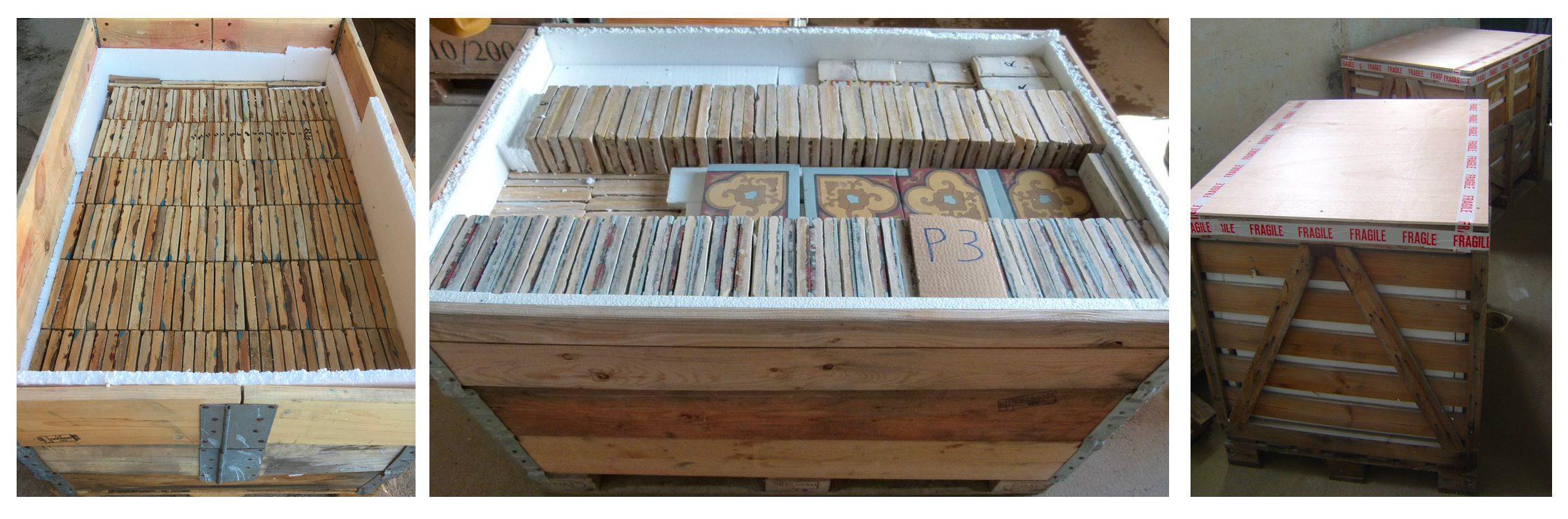 The French Antique Tile Company: How we package our tiles for shipping