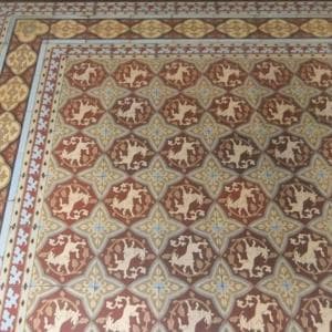 The floor pre-lifting, in its original home